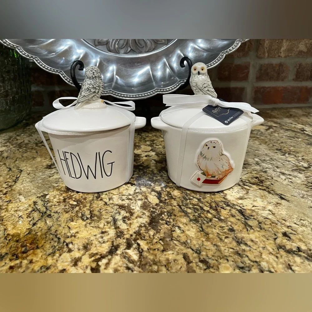 Rae Dunn Harry Potter HEDWIG 3d covered mini baking dish - Brand new!
